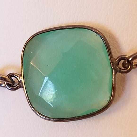 NWT Handmade Teal Pink Gunmetal Necklace - Picture 4 of 6